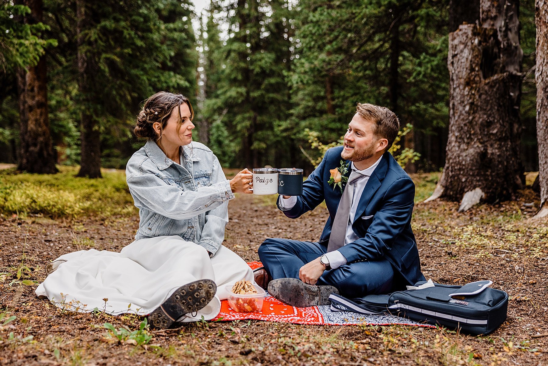 Fall Elopement at Sapphire Point Overlook in Breckenridge, Colorado