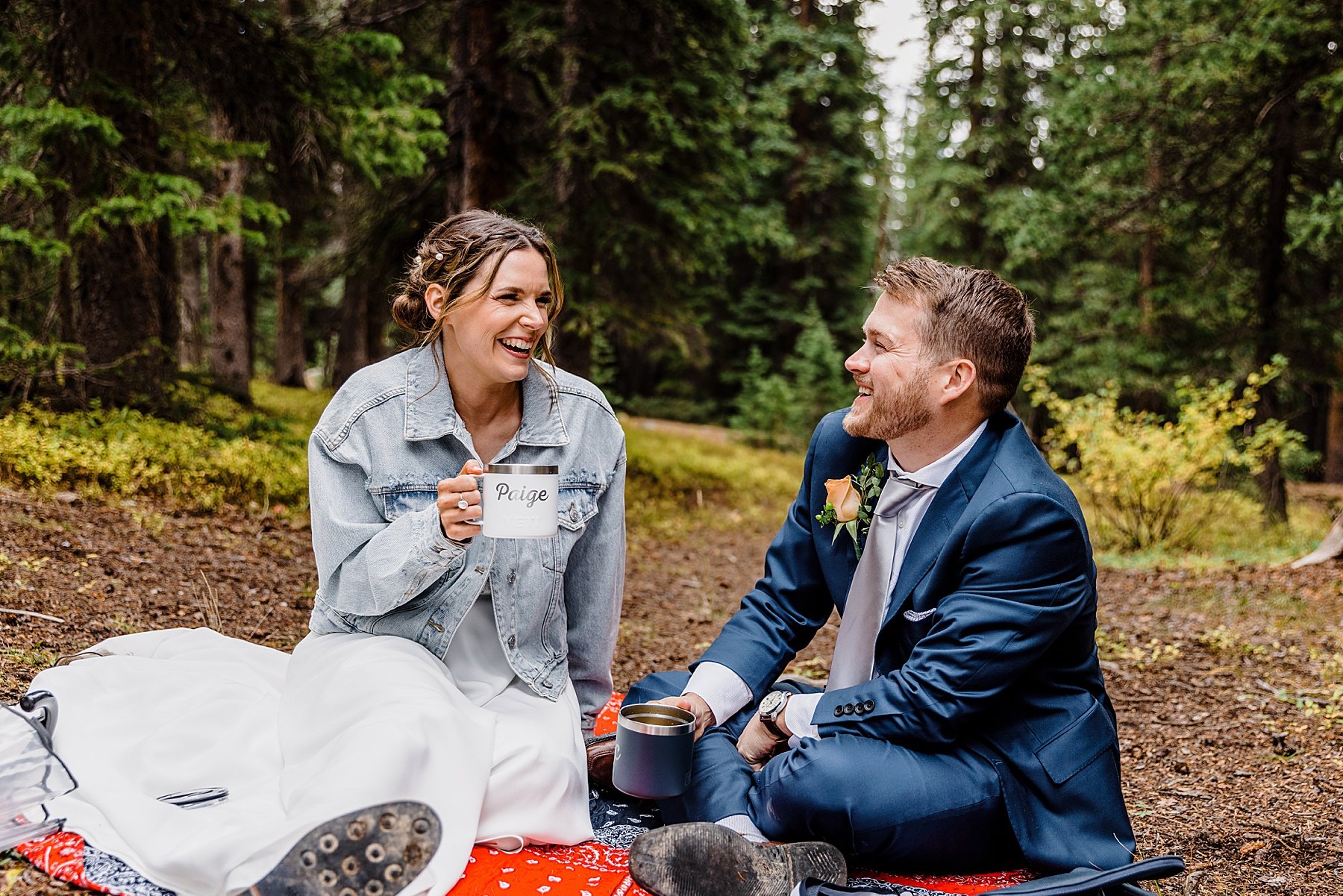 Fall Elopement at Sapphire Point Overlook in Breckenridge, Colorado