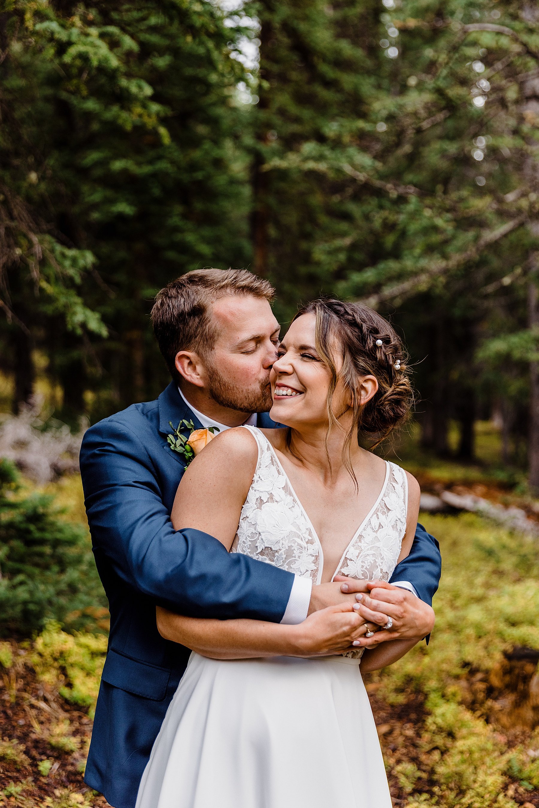 Fall Elopement at Sapphire Point Overlook in Breckenridge, Colorado