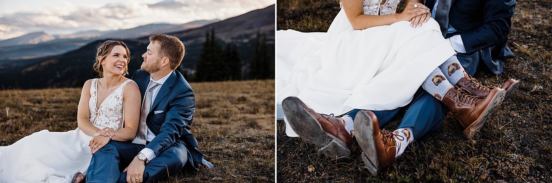 Fall Elopement at Sapphire Point Overlook in Breckenridge, Colorado