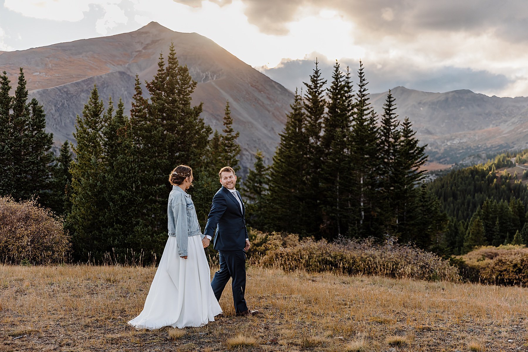 Fall Elopement at Sapphire Point Overlook in Breckenridge, Colorado