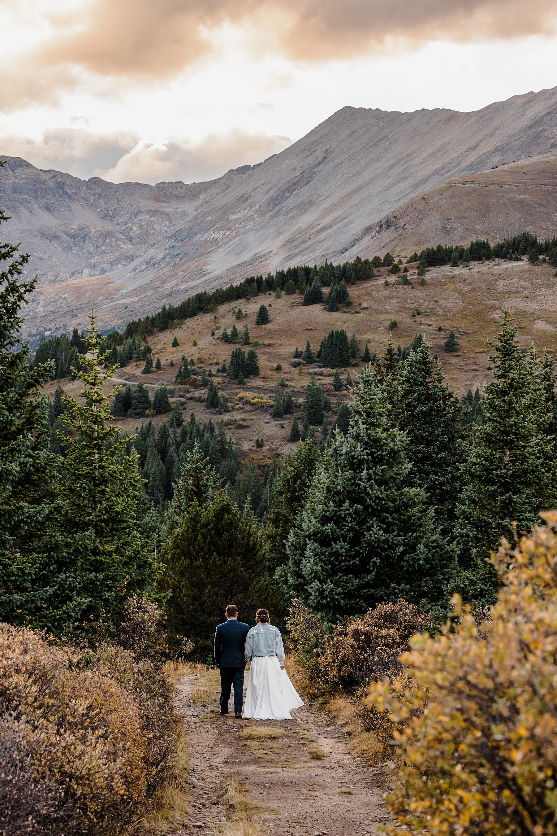 Fall Elopement at Sapphire Point Overlook in Breckenridge, Colorado