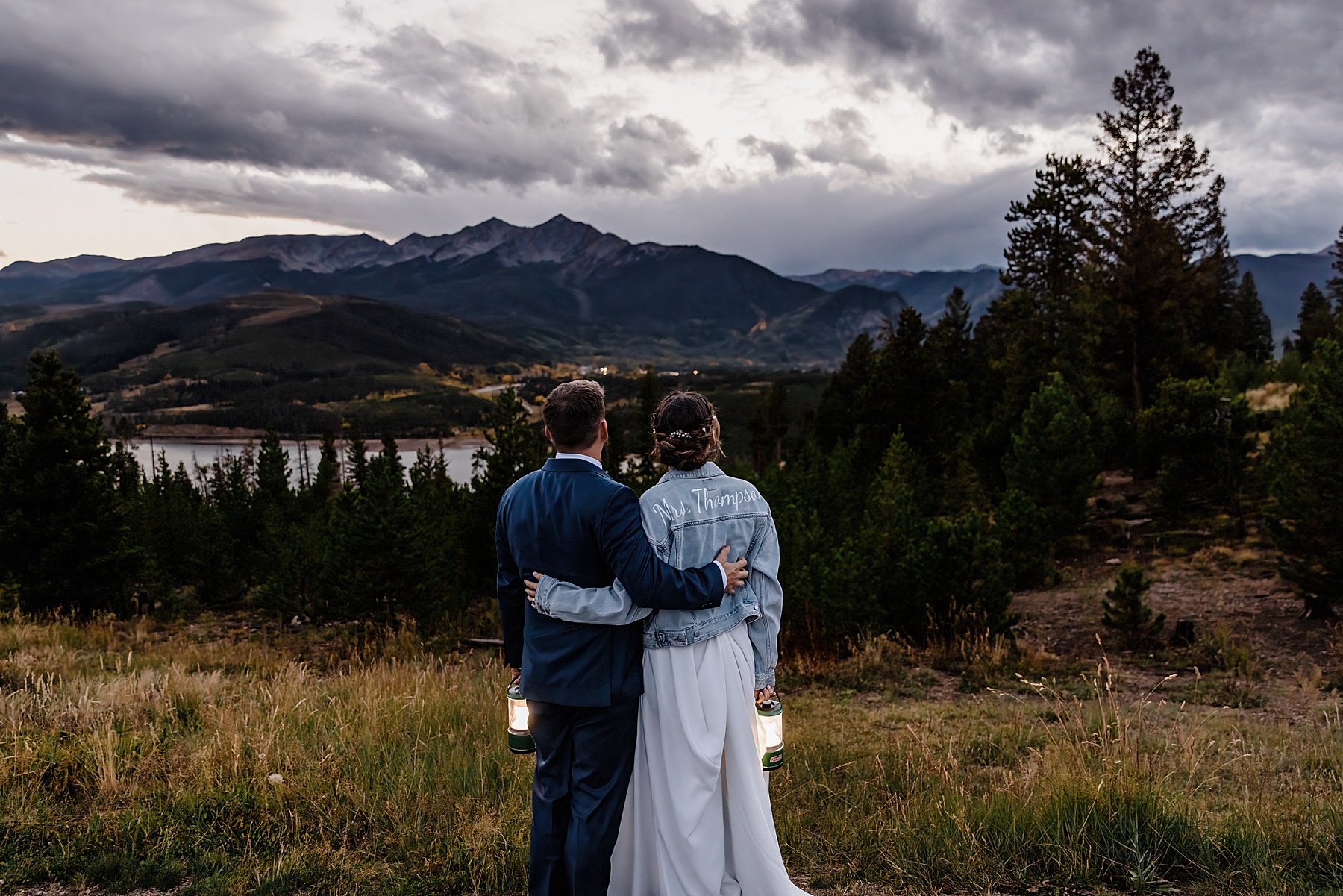 Fall Elopement at Sapphire Point Overlook in Breckenridge, Colorado