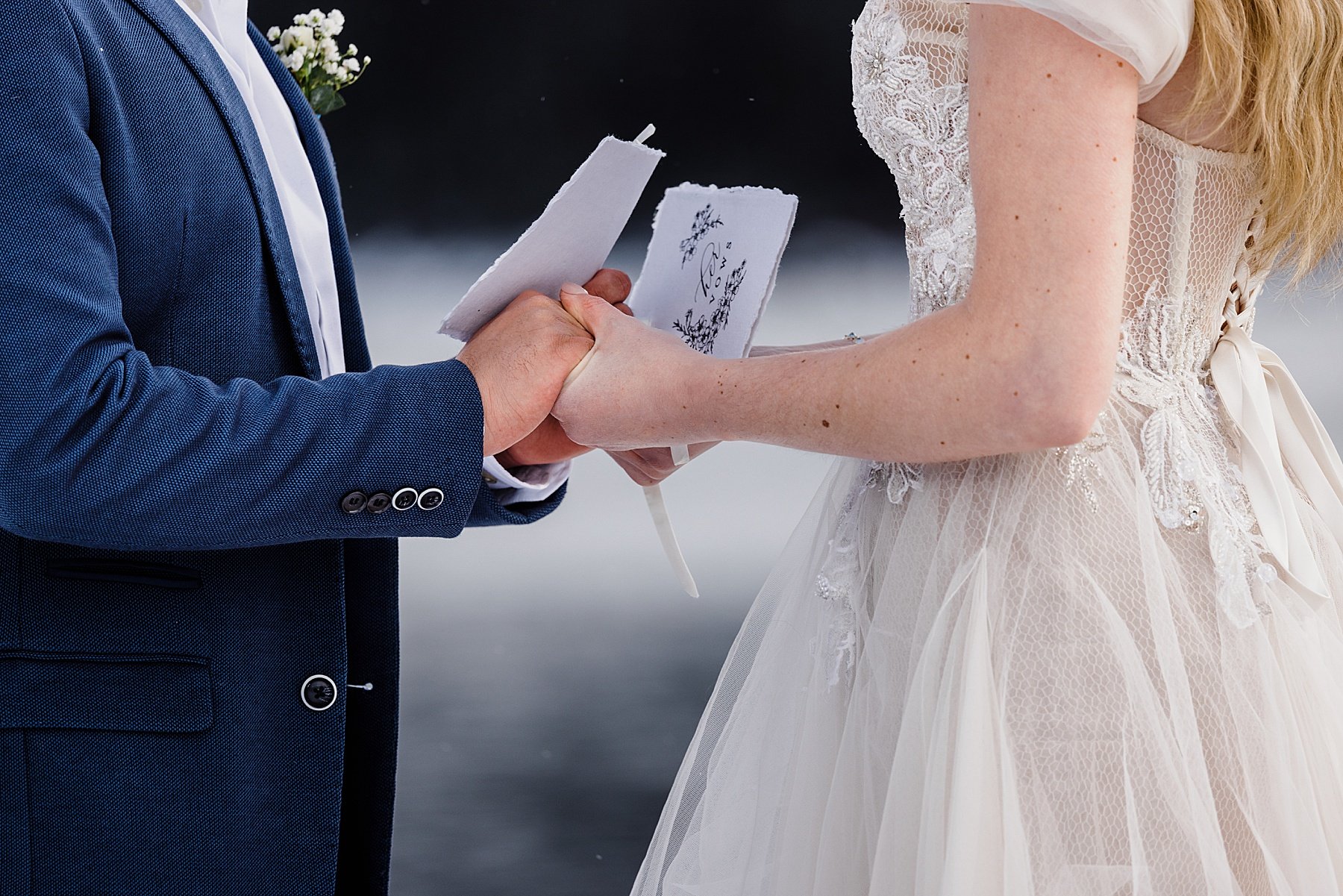 Snowy Winter Elopement in Breckenridge Colorado