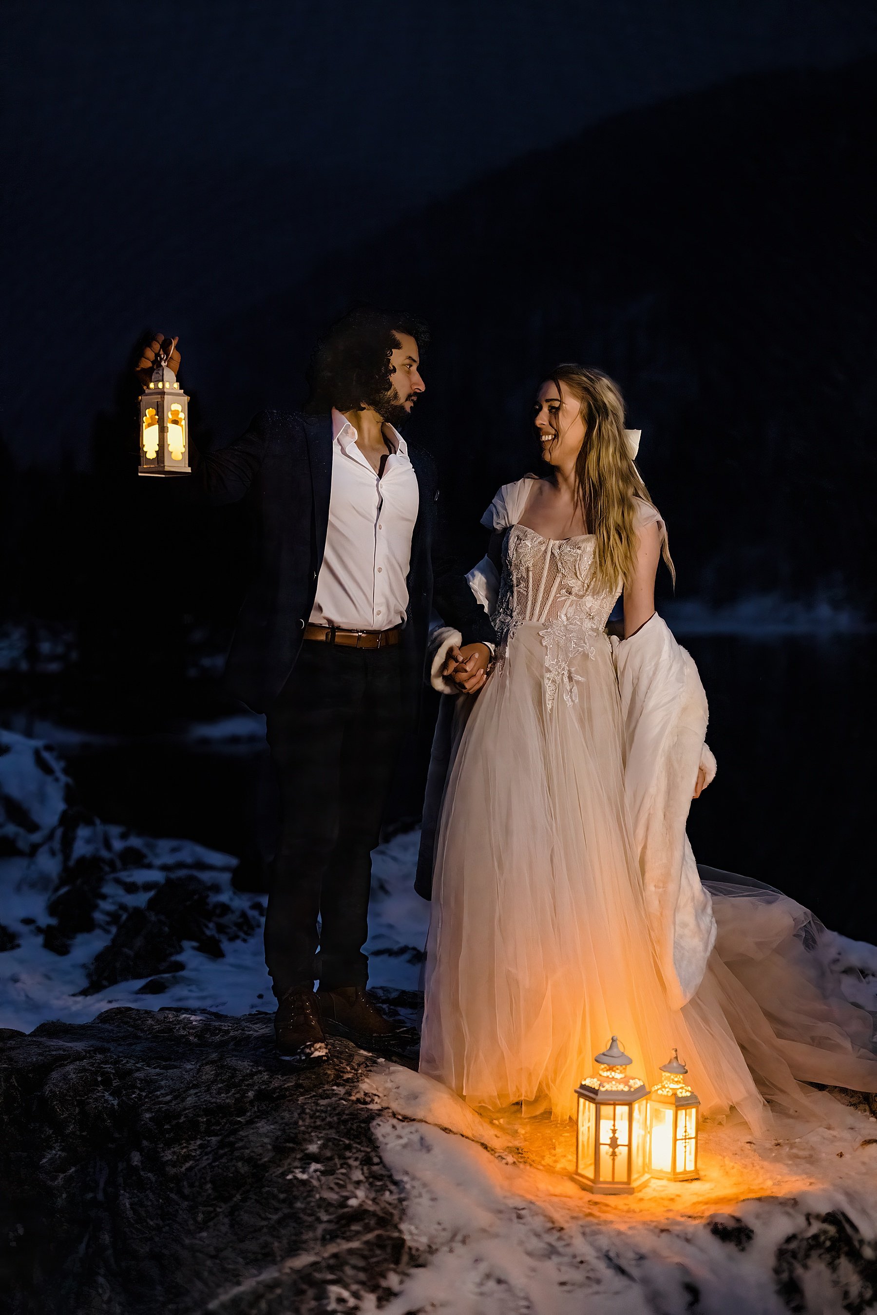 Snowy Winter Elopement in Breckenridge Colorado