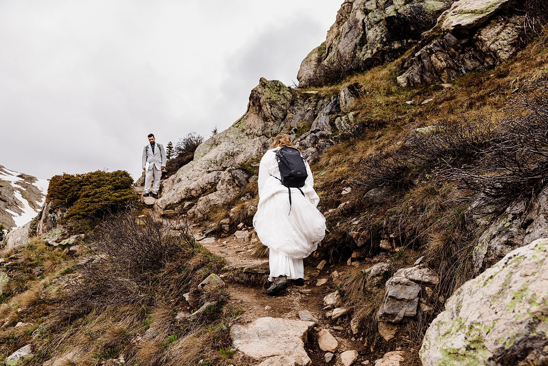  Alpine Lake Hiking Elopement in Colorado 