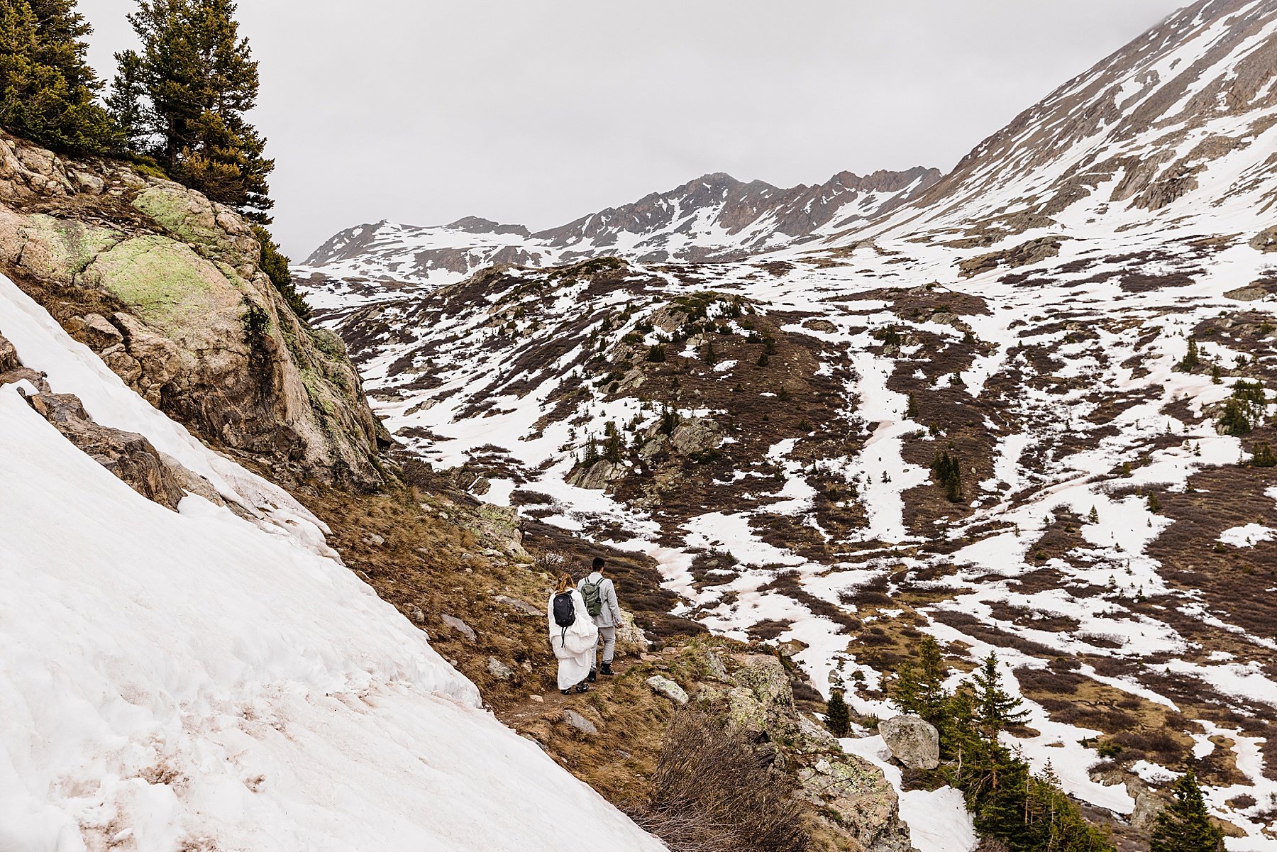  Alpine Lake Hiking Elopement in Colorado 