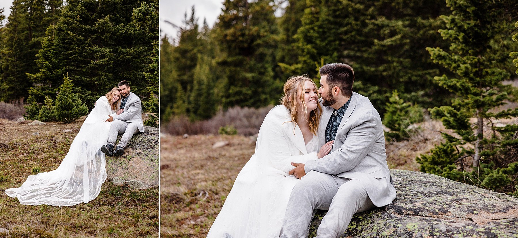  Alpine Lake Hiking Elopement in Colorado 