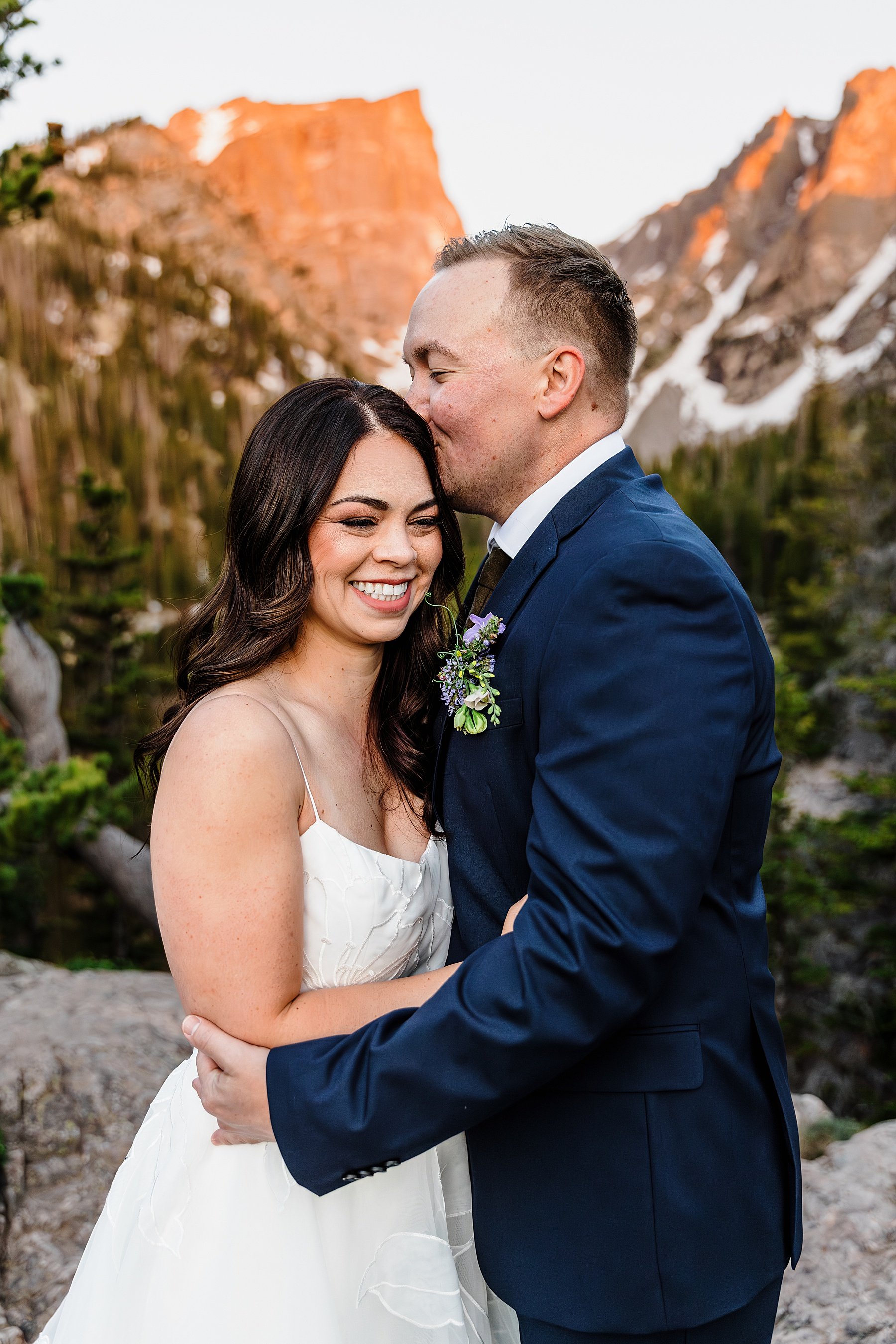 Rocky Mountain National Park Elopement at Sprague Lake in Colora