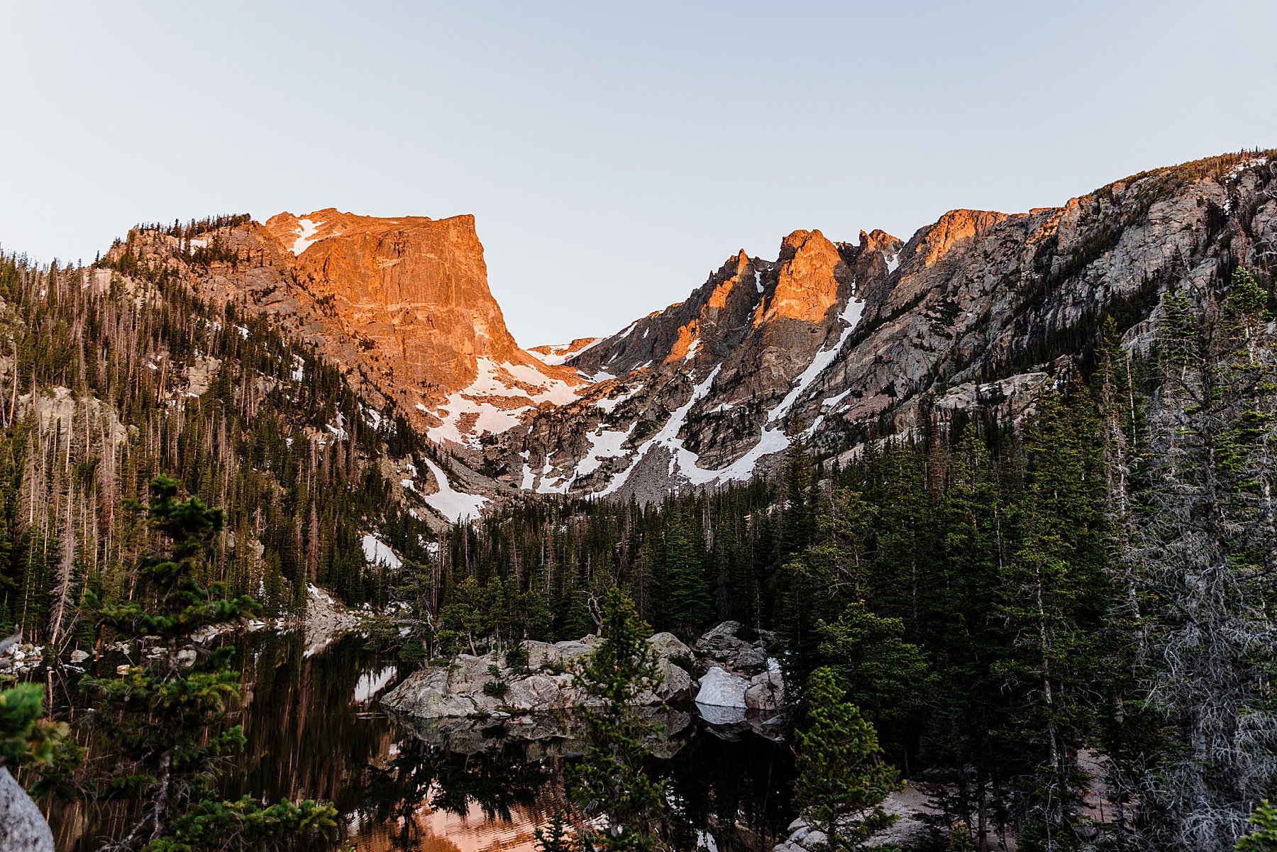 Rocky Mountain National Park Elopement at Sprague Lake in Colora