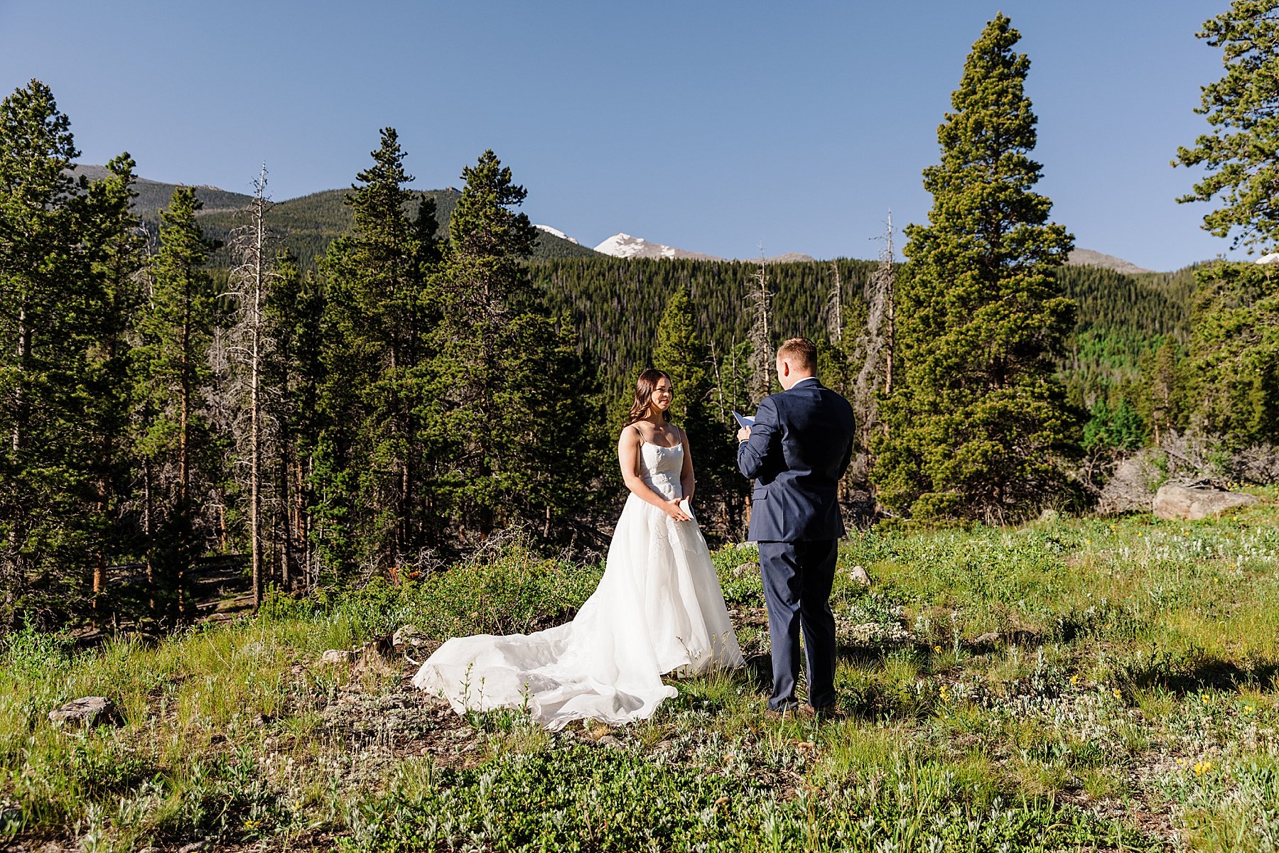 Rocky Mountain National Park Elopement at Sprague Lake in Colora