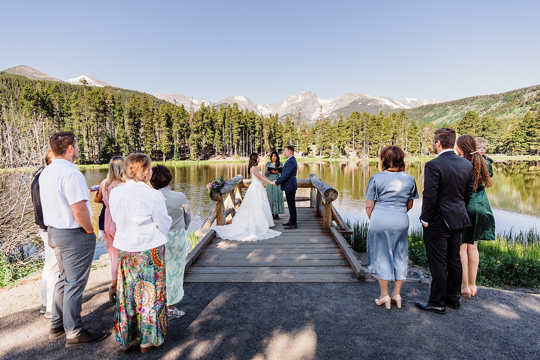 Rocky Mountain National Park Elopement at Sprague Lake in Colora