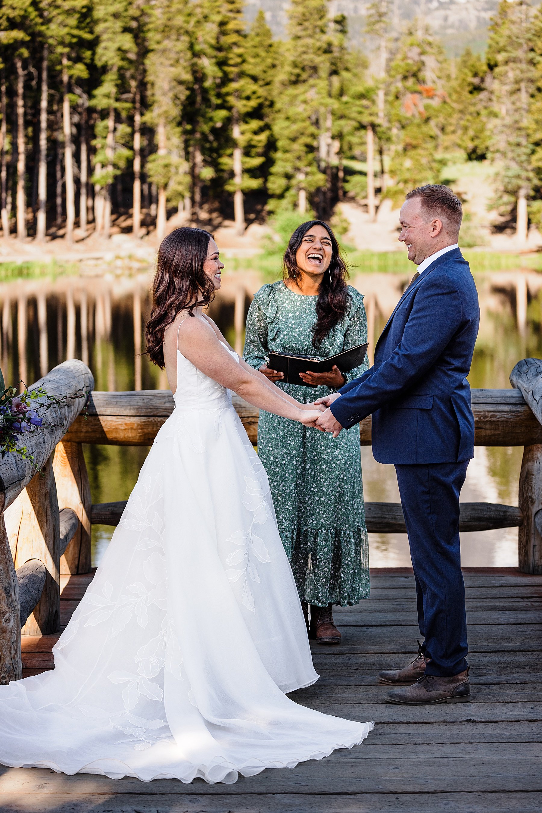 Rocky Mountain National Park Elopement at Sprague Lake in Colora