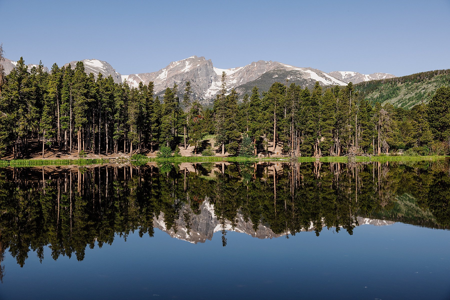 Rocky Mountain National Park Elopement at Sprague Lake in Colora