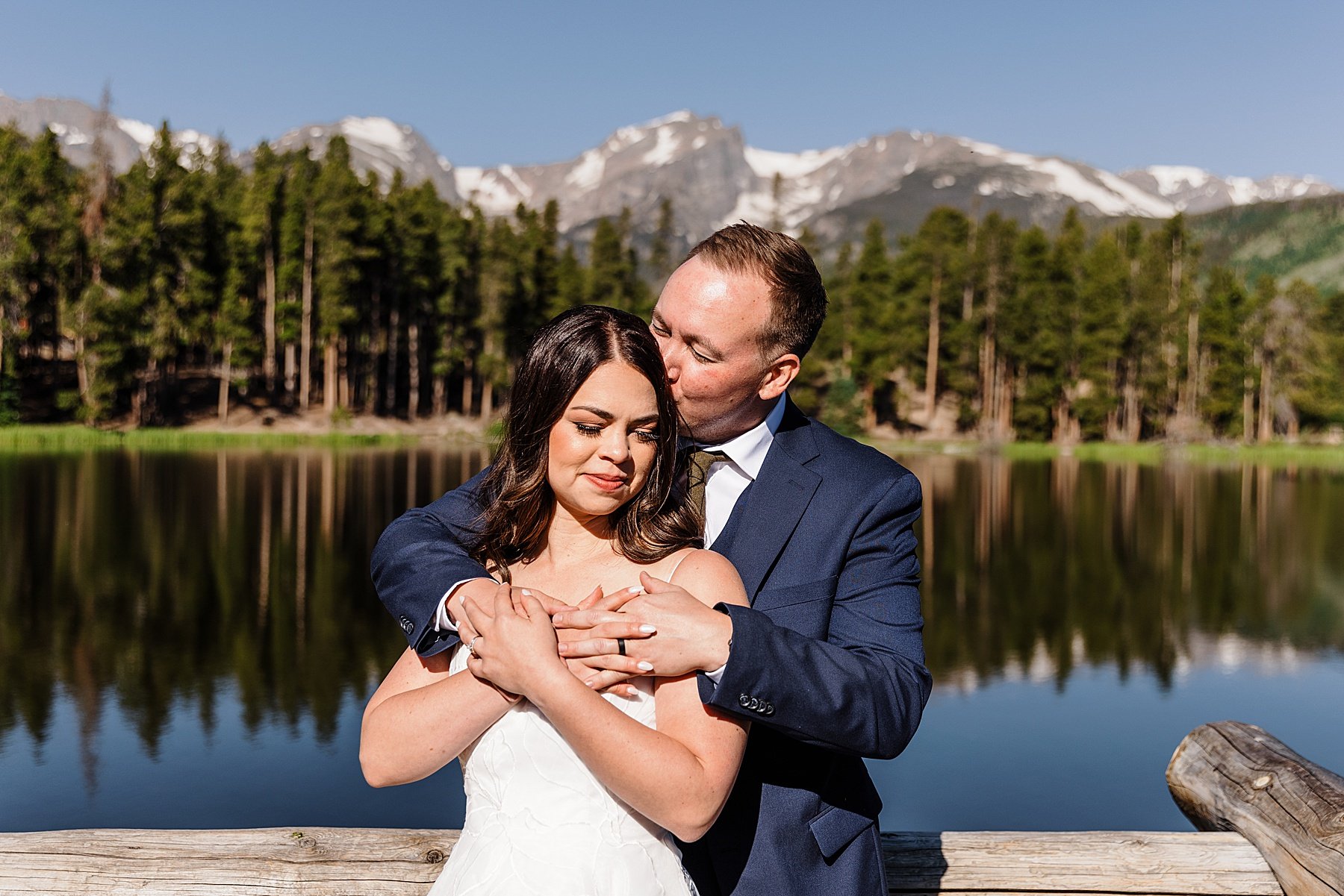 Rocky Mountain National Park Elopement at Sprague Lake in Colora