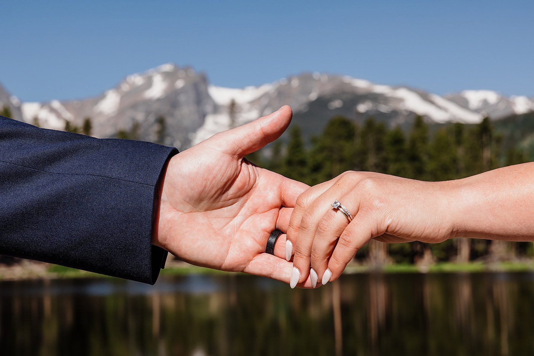 Rocky Mountain National Park Elopement at Sprague Lake in Colora