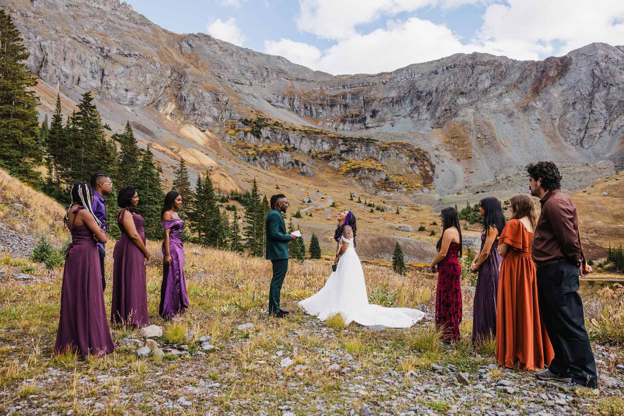 Colorado elopement ceremony