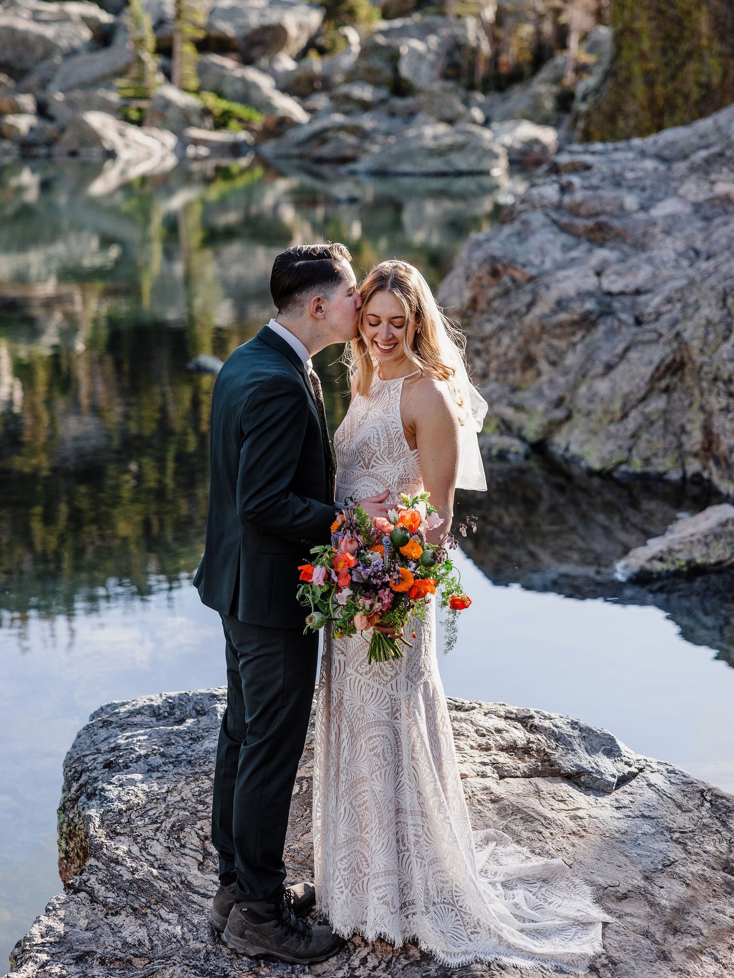 We pinky promise that you will never regret an early wake up call for your sunrise elopement.

Claire + Will started their day with a hike through the dark to arrive at their first alpine lake just as the sun started to rise. We &ldquo;ooh&rsquo;d an