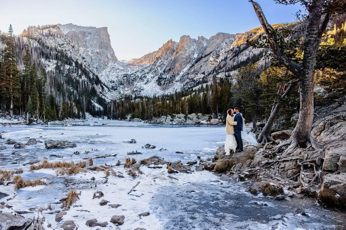 After having a small ceremony on the beach in Florida, James and Payton travelled to Colorado to celebrate with a hike to one of our favorite alpine lakes.

Late October in the Colorado mountains is one of those times of year that you hope for great 