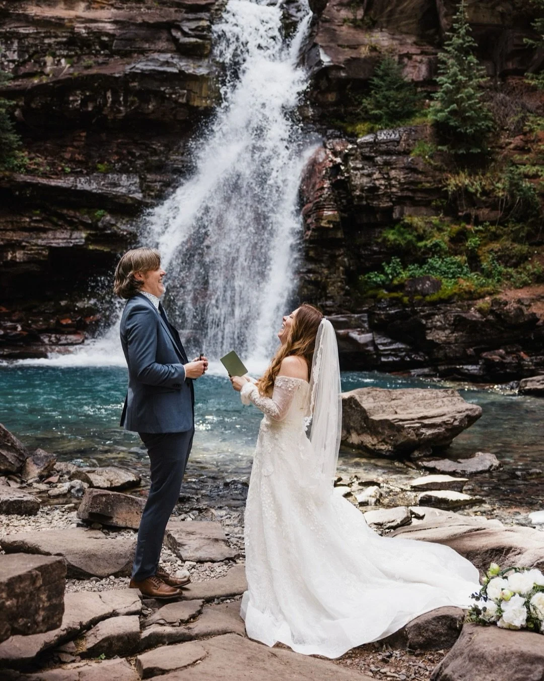 Waterfalls, forest, alpine lakes, mountains, and stars. ⛰️🌲✨ 

#elopement #coloradoelopement #coloradoelopementphotographer #mountainelopement #adventureelopement
