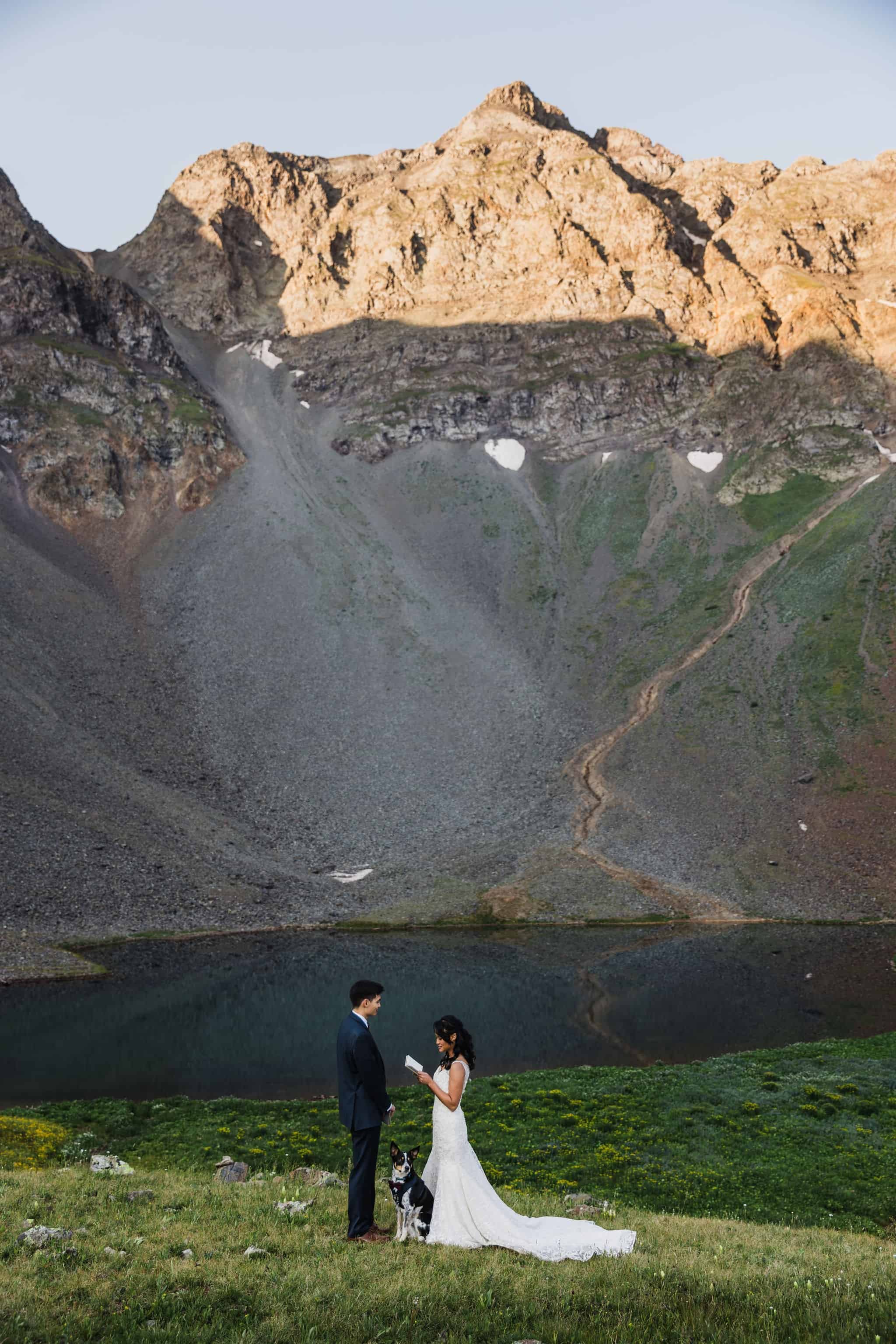 Sunrise to Sunset Wildflower Elopement in Ouray