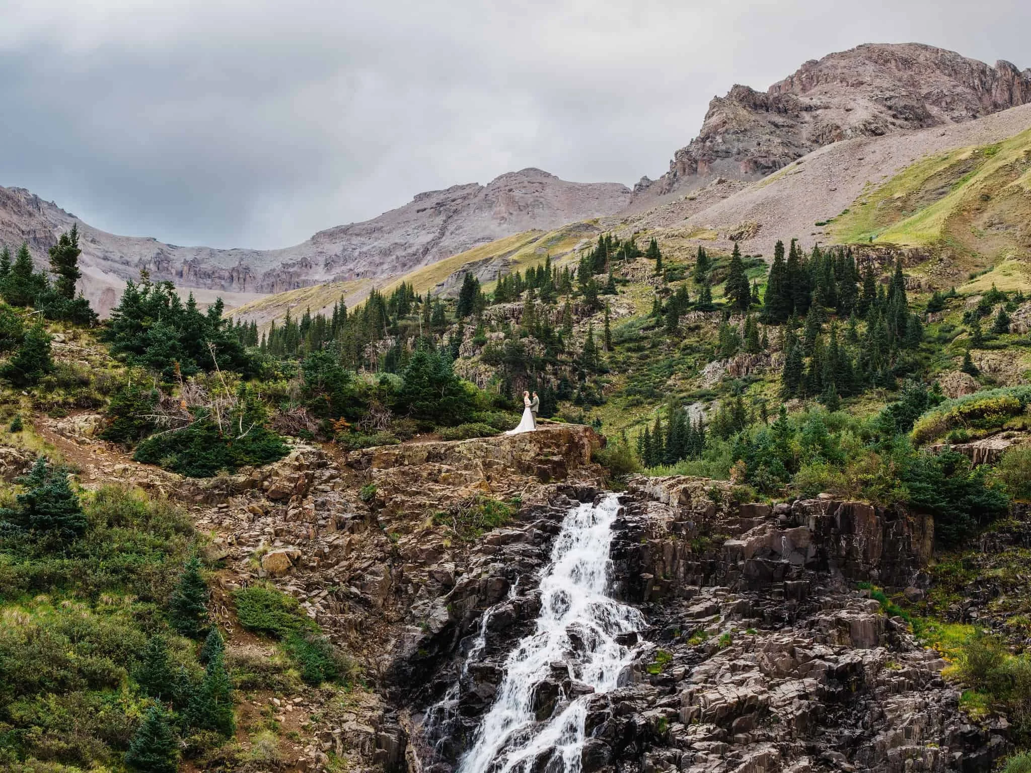 Moody August Off-Road Elopement in Ouray, Colorado