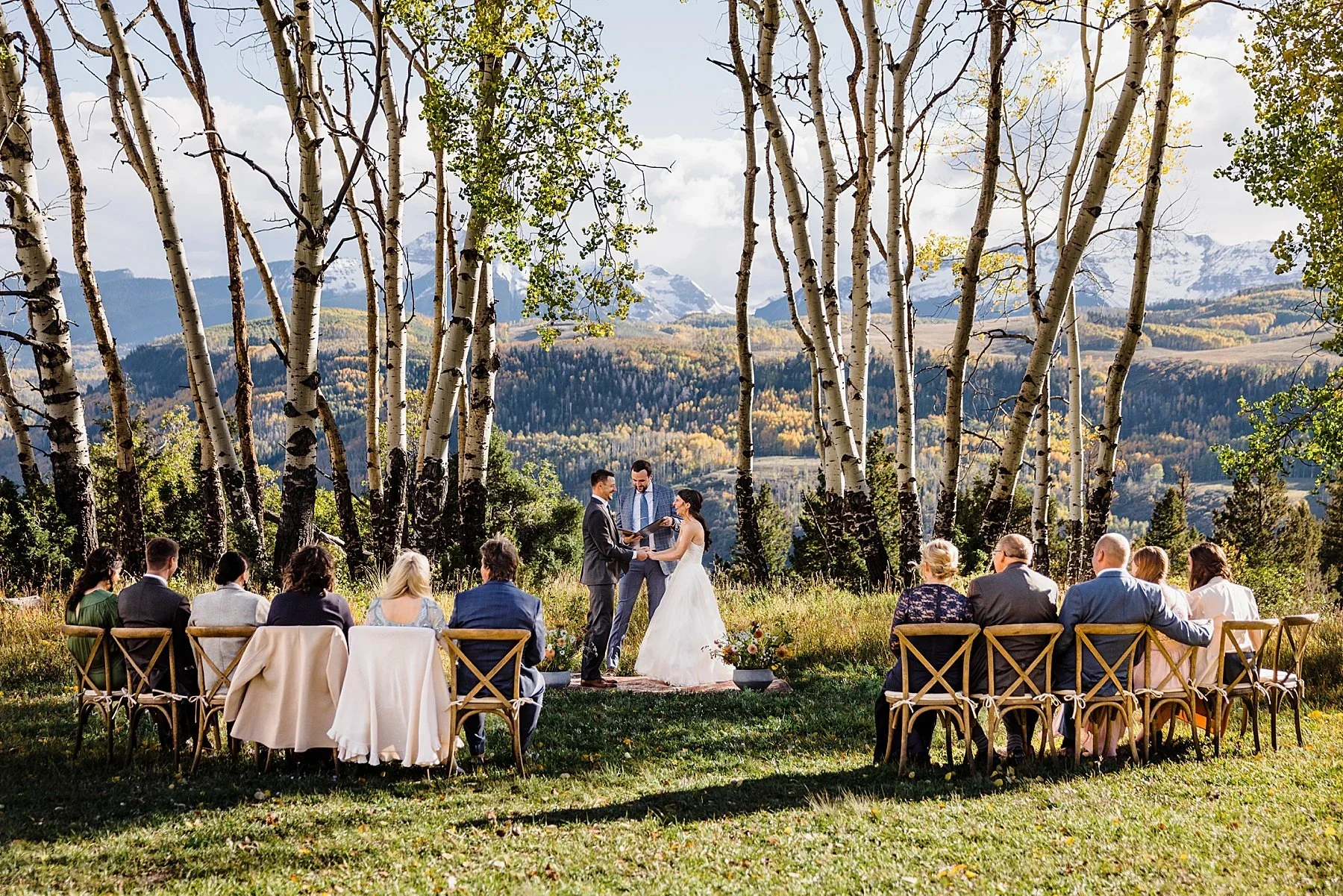 Fall color elopement in Telluride