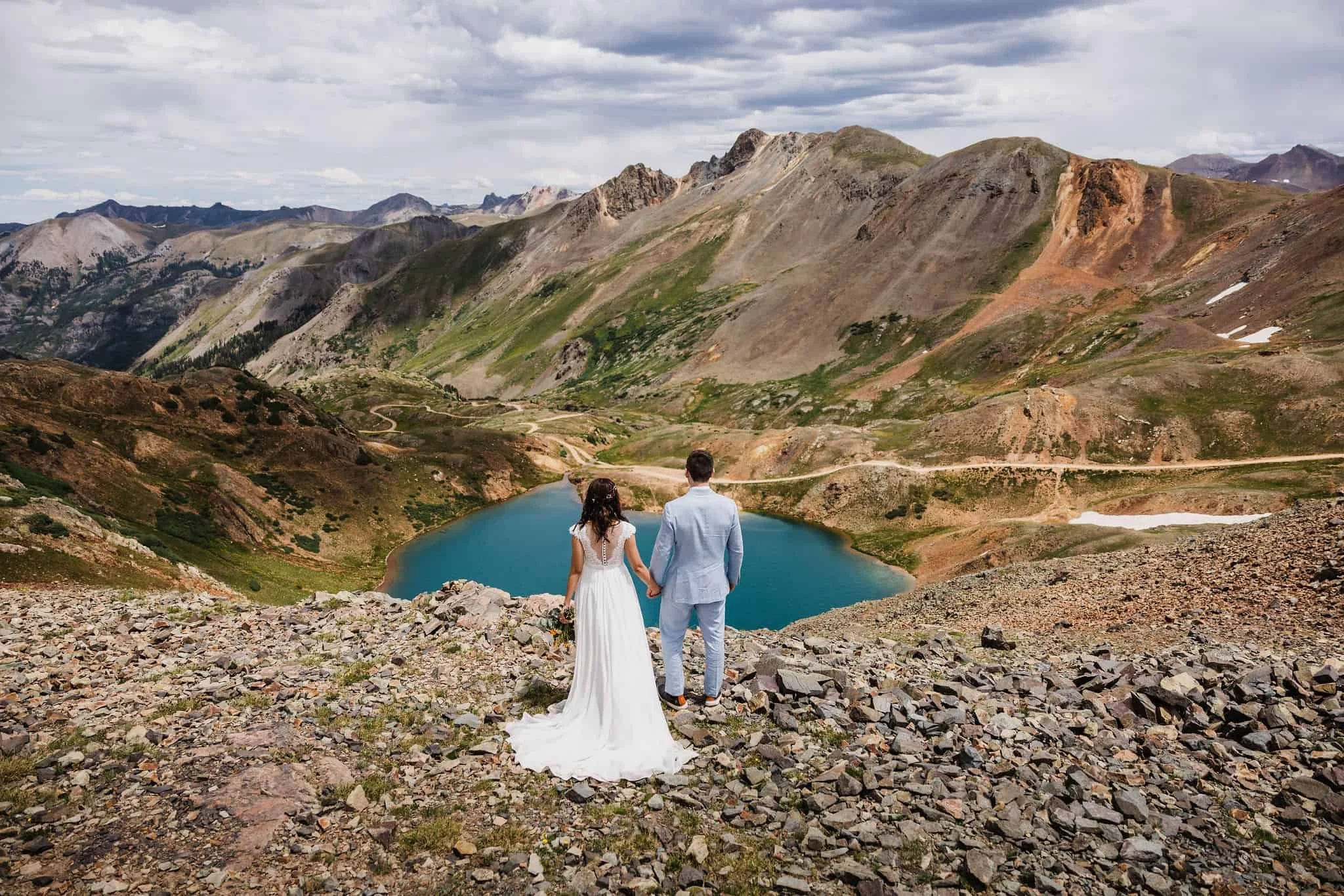Mountaintop elopement in Ouray