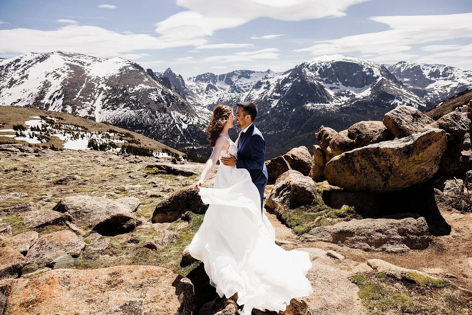 Mountaintop elopement in RMNP