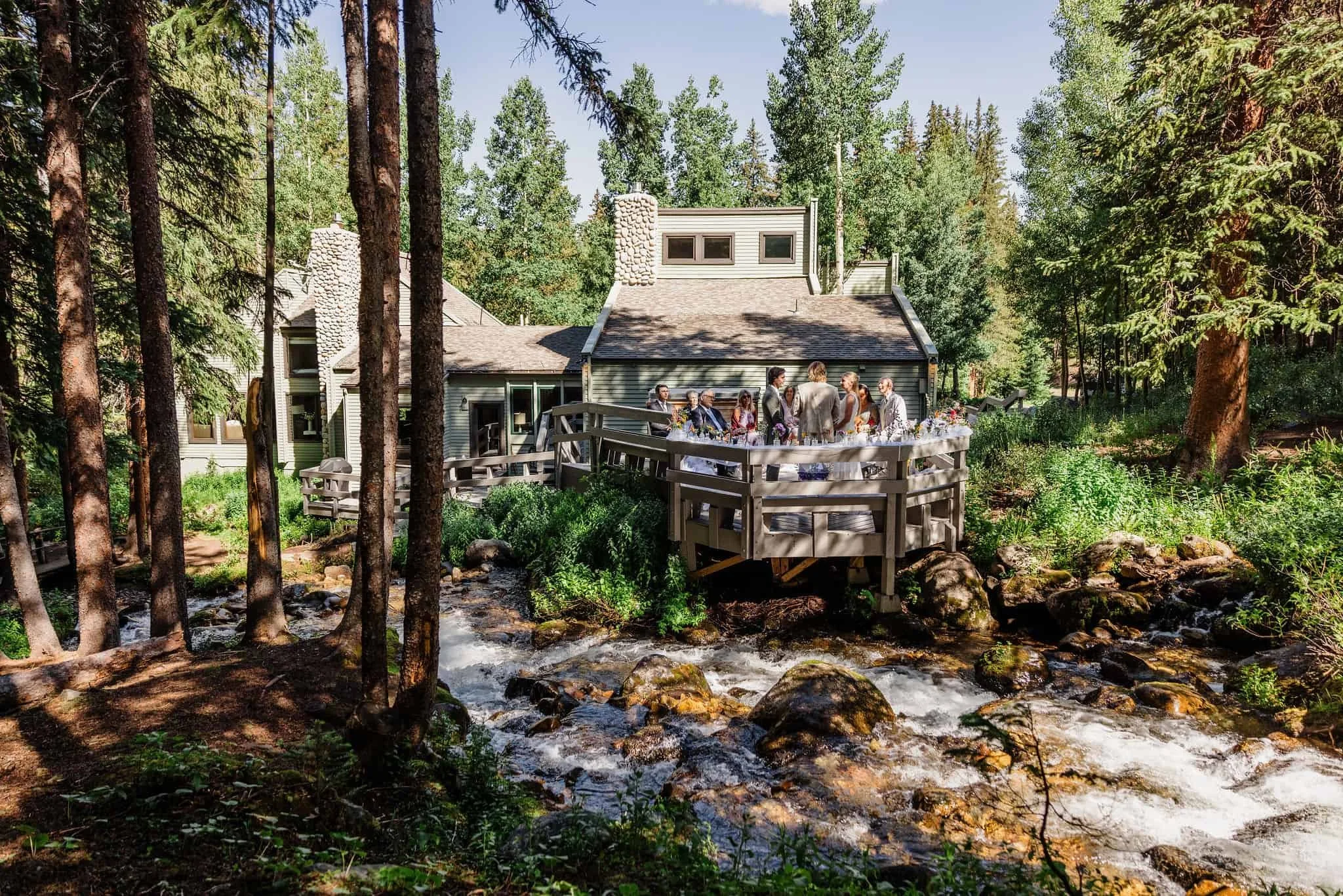 Breckenridge small wedding at a rental home