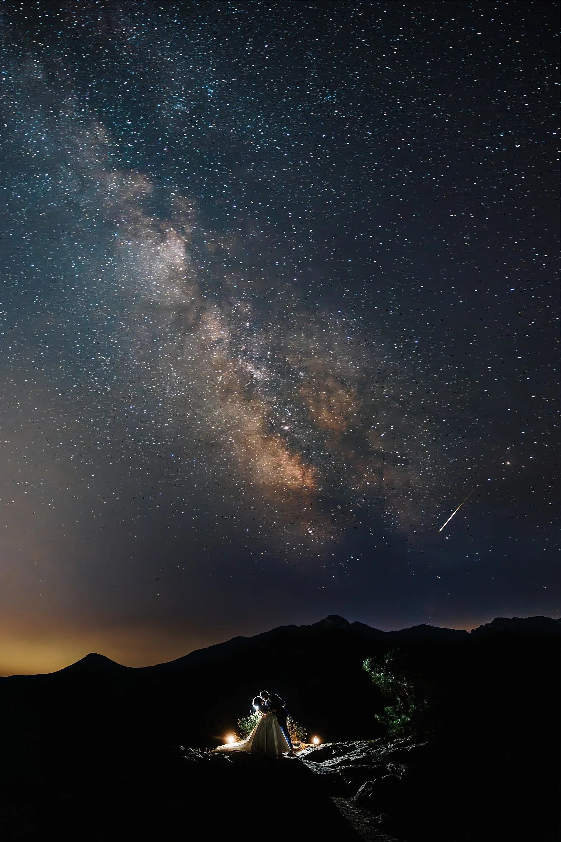 Colorado elopement stargazing