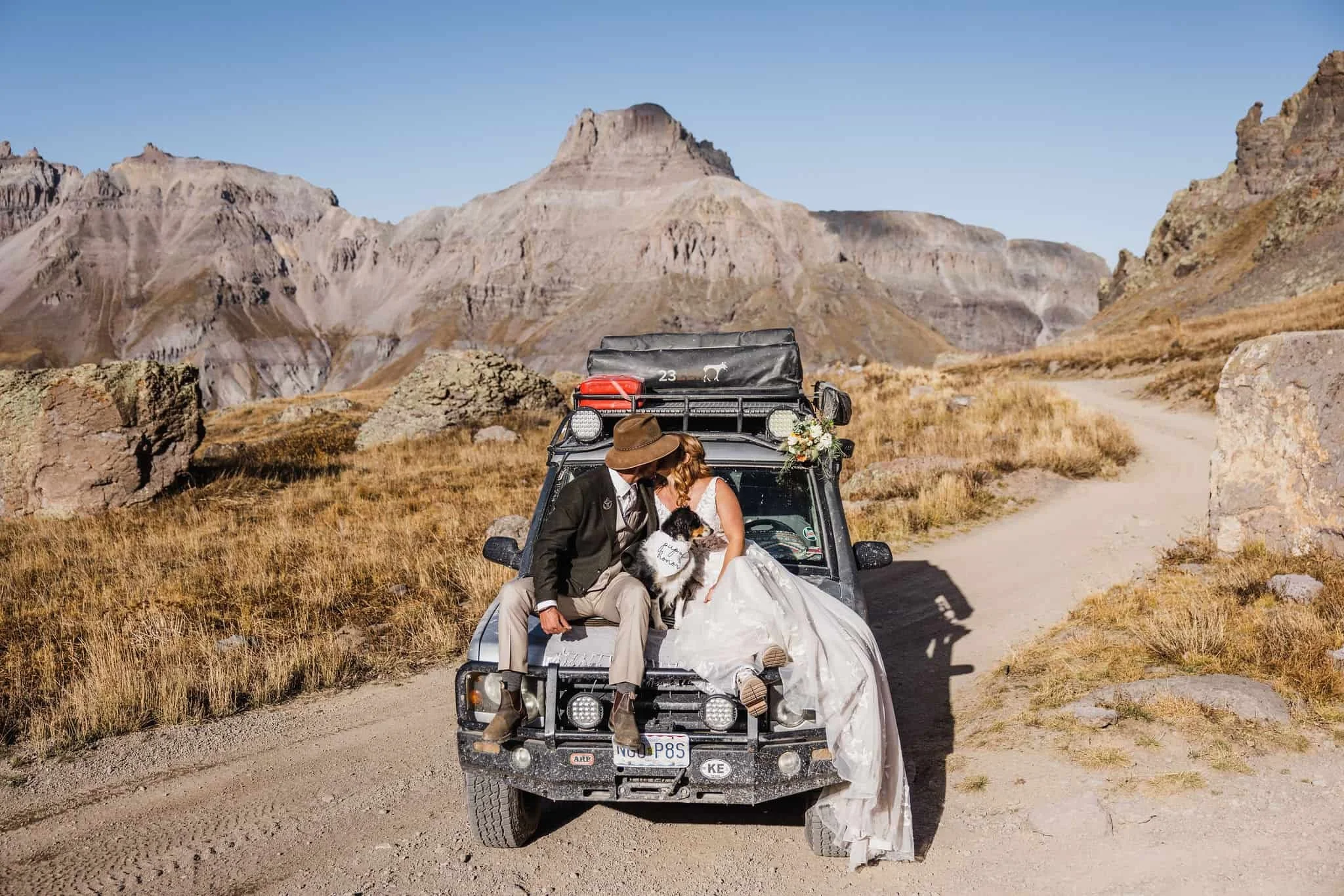 Dog friendly off-road elopement in Colorado