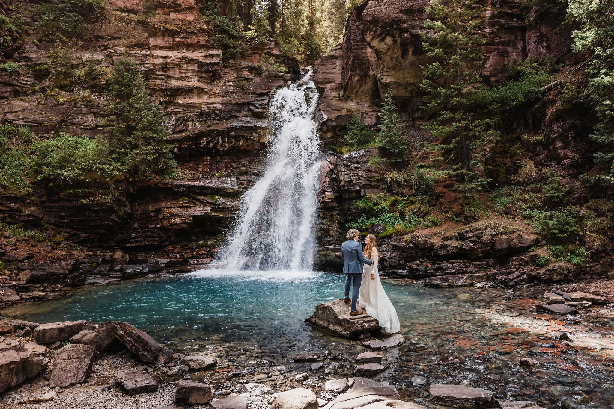 Ouray Waterfall Elopement