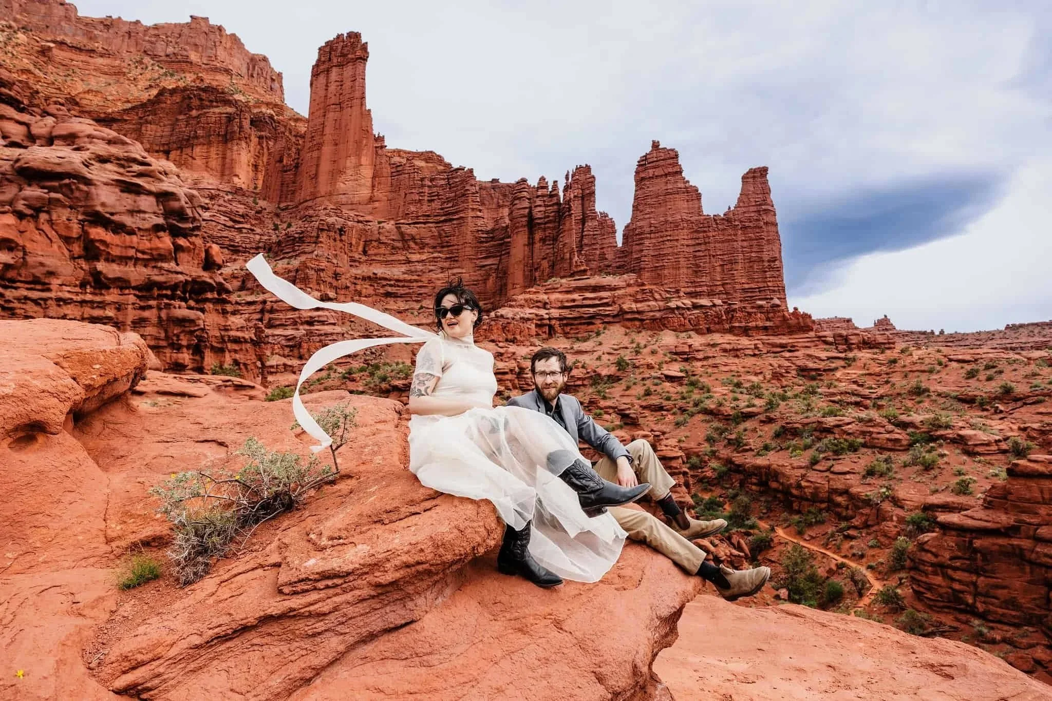 Windy Moab vow renewal