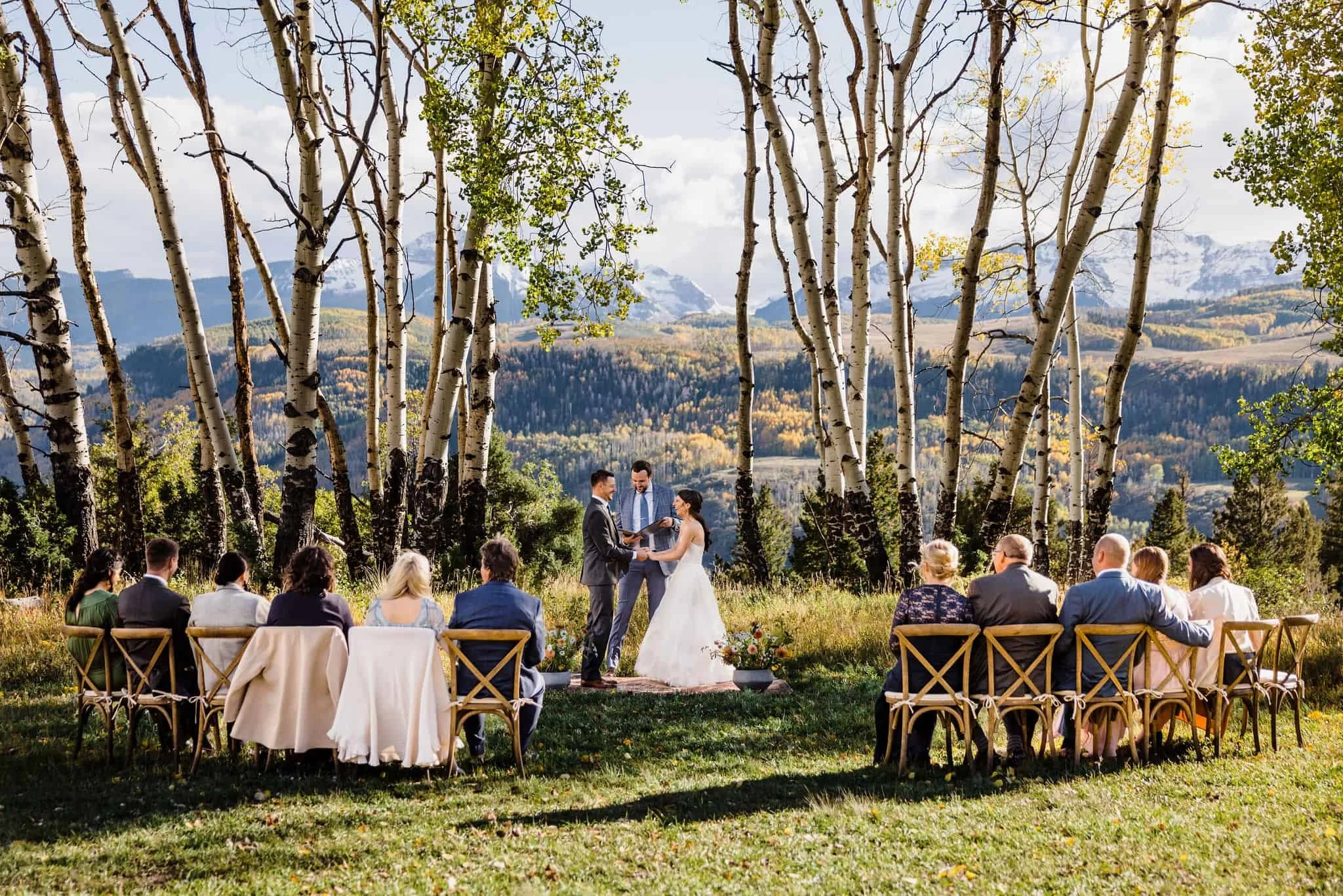 Fall elopement at Aldasoro Weddings in Telluride