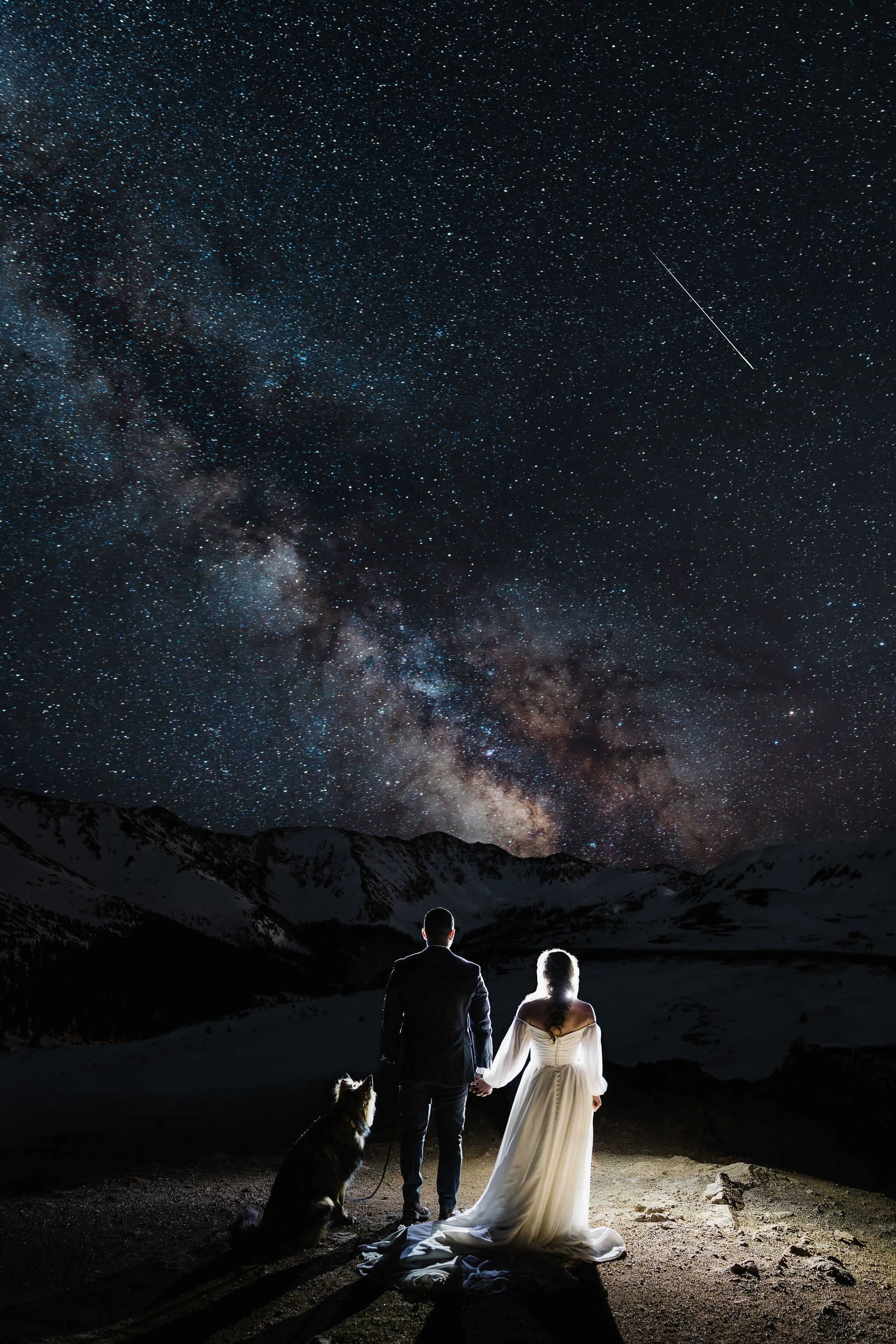 Elopement astrophotographer in Colorado