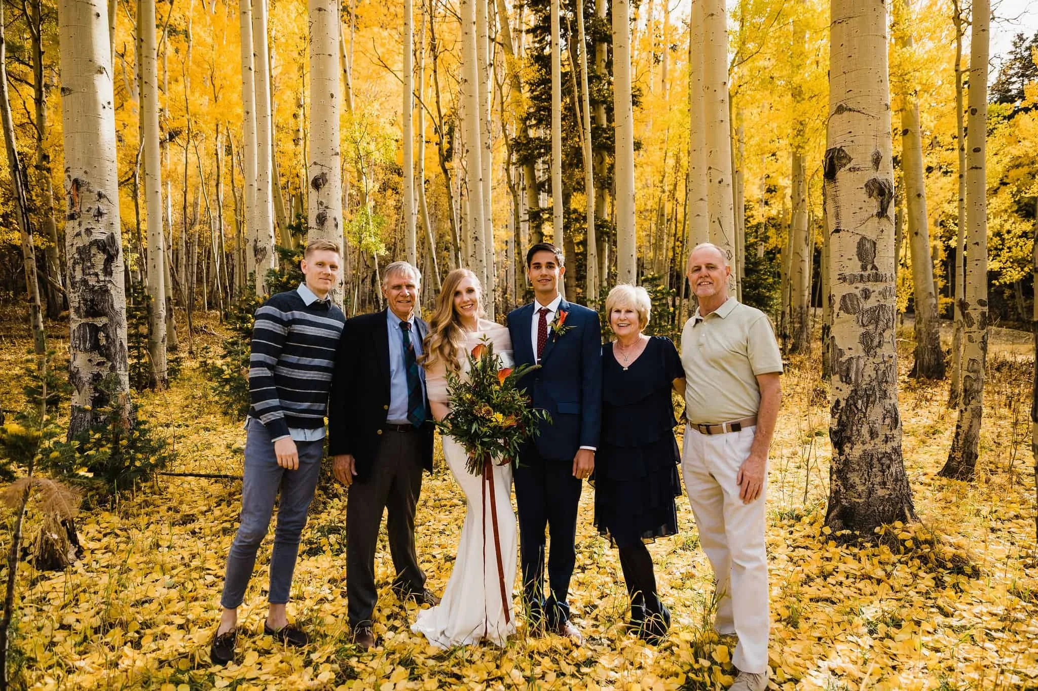 Family photo in fall color