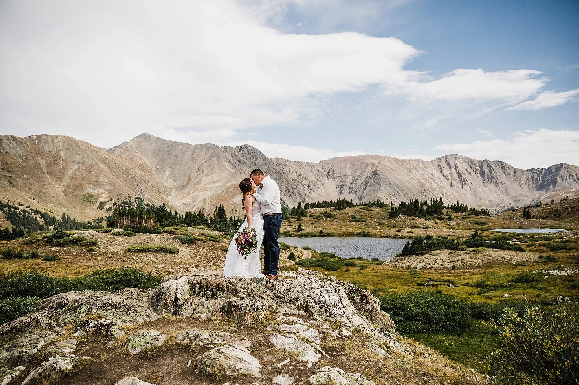 Mountain and lake elopement
