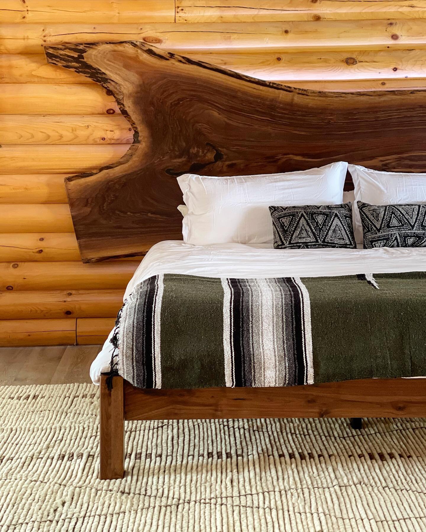All the finishing touches are coming together and we have some of the best craftsmen in the Midwest bringing their talent and skill to The Hillside. Today our friends at @handcraftingohio installed this black walnut bed frame and live edge headboard 