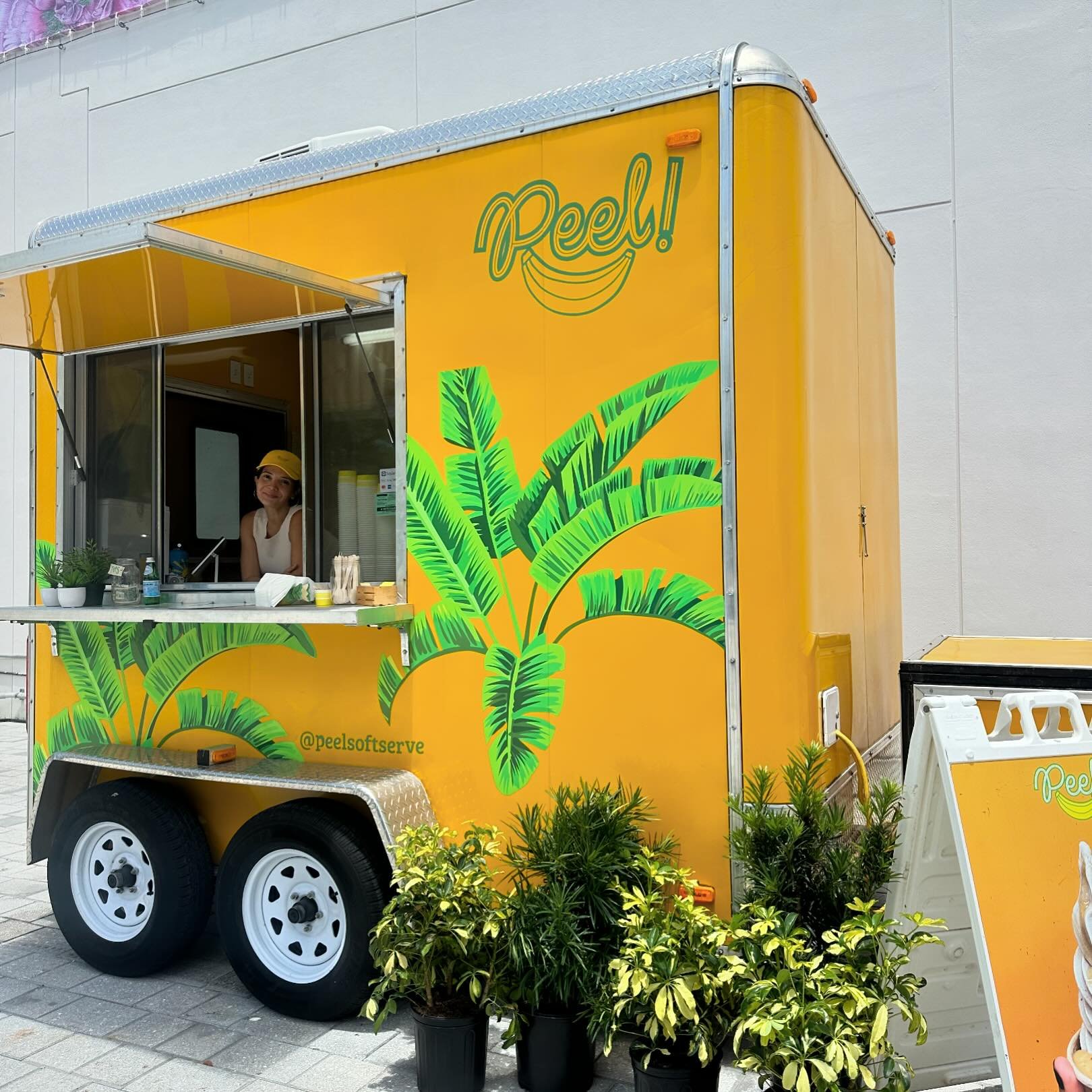 Peel made it to the Design District! 🍌🍦🌴 

Big news from banana land! Dusted off the Peel Mobile and parked it the at corner of NE 40th and 1st Ave. In the lot with the big red solo cup! We&rsquo;ll be here everyday this Summer. That&rsquo;s right