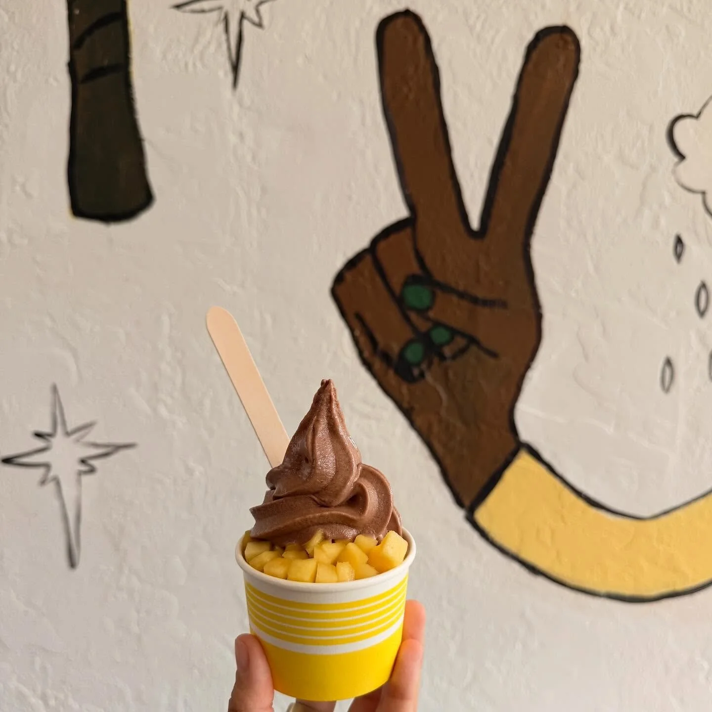 Bananas + coconut milk + dates + organic cacao powder. Chocolate swirl as good as this weather we&rsquo;re having 🍫 ☀️