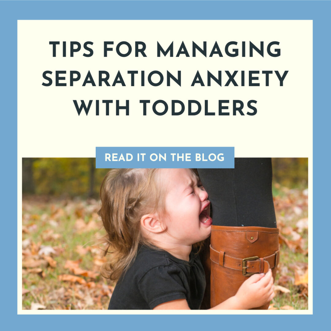 Toddlerhood is a very challenging stage.  One of the experiences your toddler is likely to cycle through, several times possibly, is separation anxiety. ⠀⠀⠀⠀⠀⠀⠀⠀⠀
⠀⠀⠀⠀⠀⠀⠀⠀⠀
Check out our new blog on how to manage this difficult but normal toddler exp