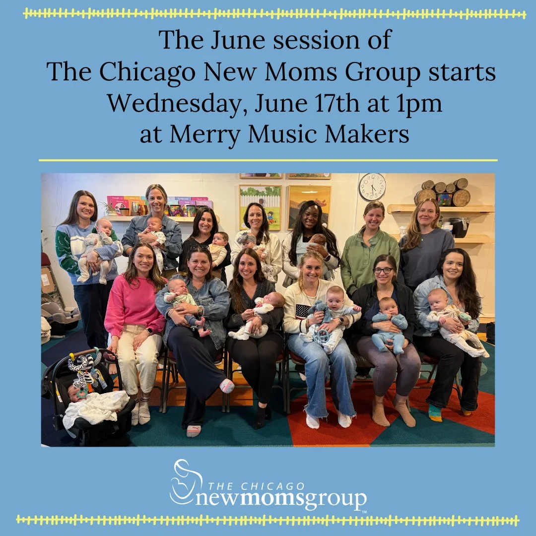 👶 Calling all first-time moms in Chicago with babies 0-6 months! 🌟 Join us for the June session of The Chicago New Moms Group, starting Wednesday, June 17th at 1pm at @merrymusicmkrs. 🤱 Topics include motherhood transitions, feeding, sleep, postpa