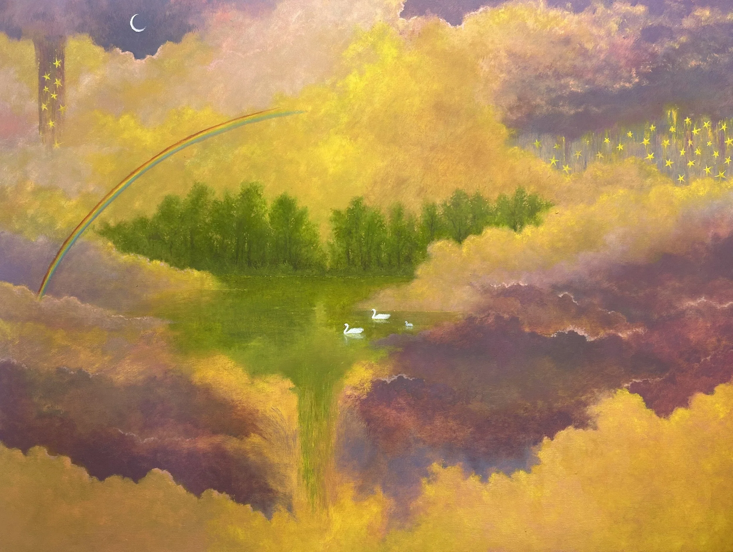 for montara, 2025, oil on canvas, 36 x 48 inches