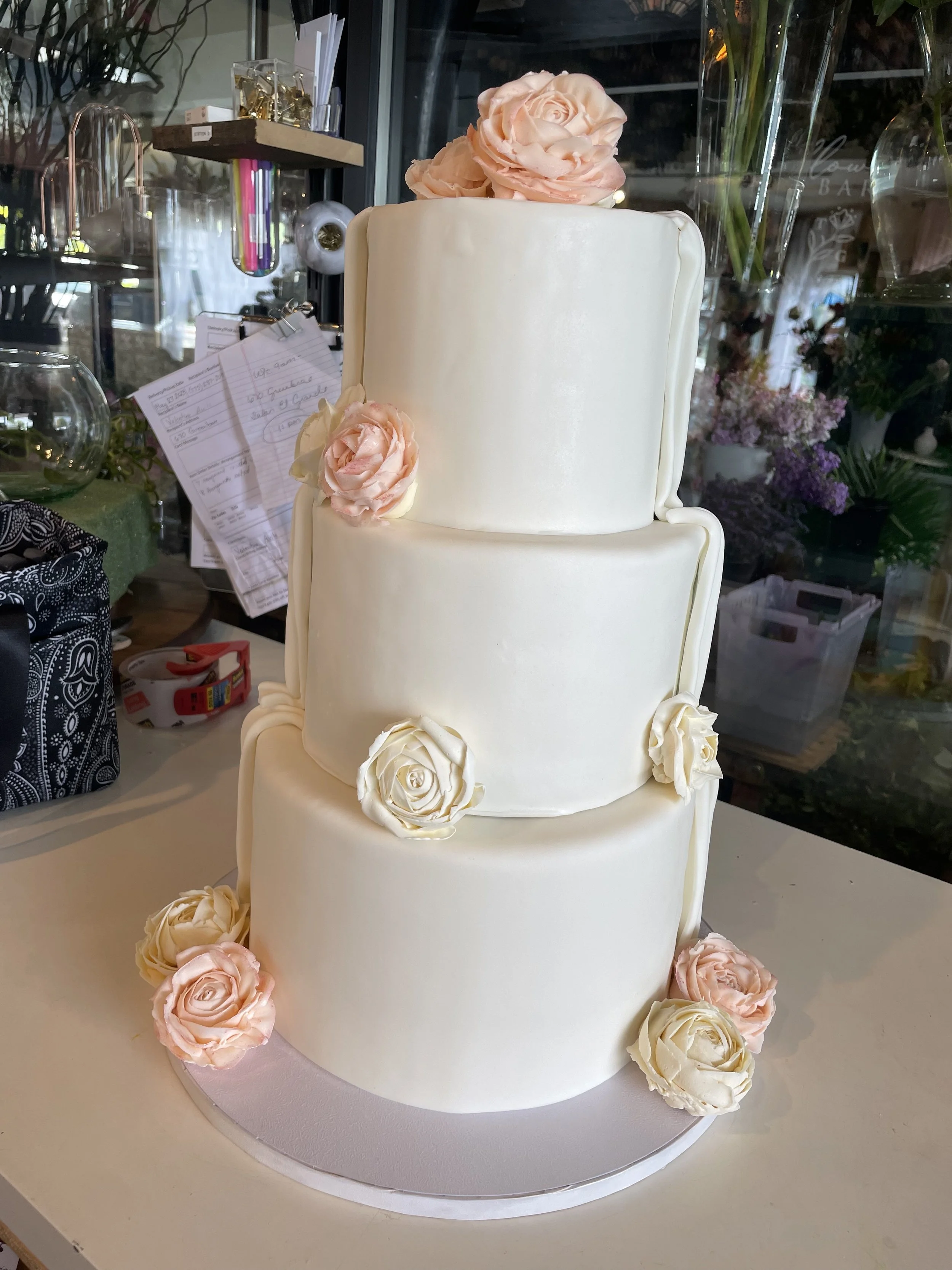 Front side of the cake!