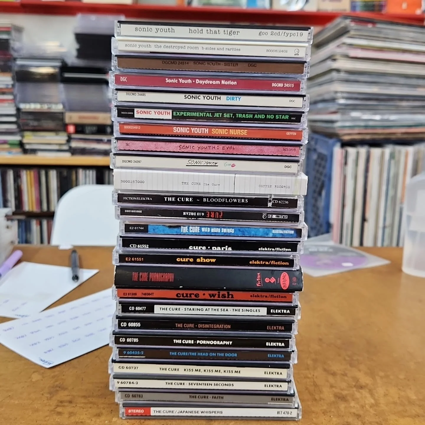 The Cure and Sonic Youth CDs at Pandemonium?? Has Christmas has come early?

It sure has! Check out our new arrivals for this and more!