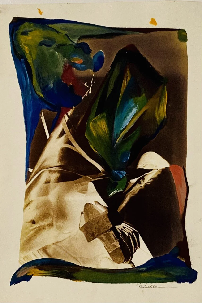 Van dyke Print with oil paint
Boots