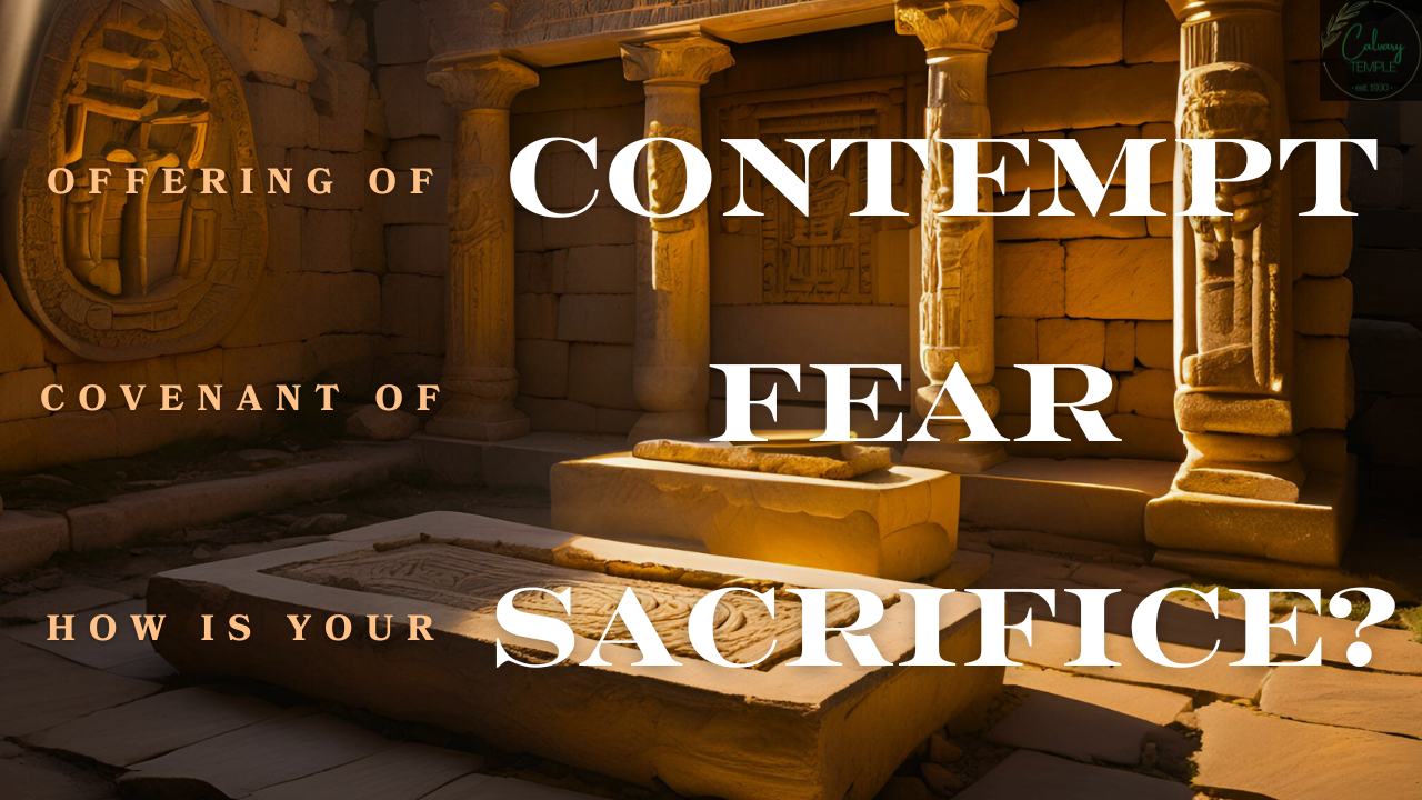 The Offering of Contempt, The Covenant of Fear and, How's Your Sacrifice? episode artwork