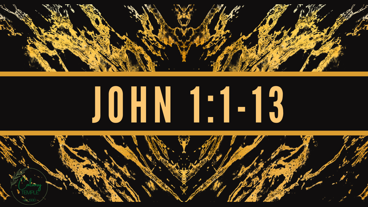 Study In The Book Of John (John 1:1-13) episode artwork