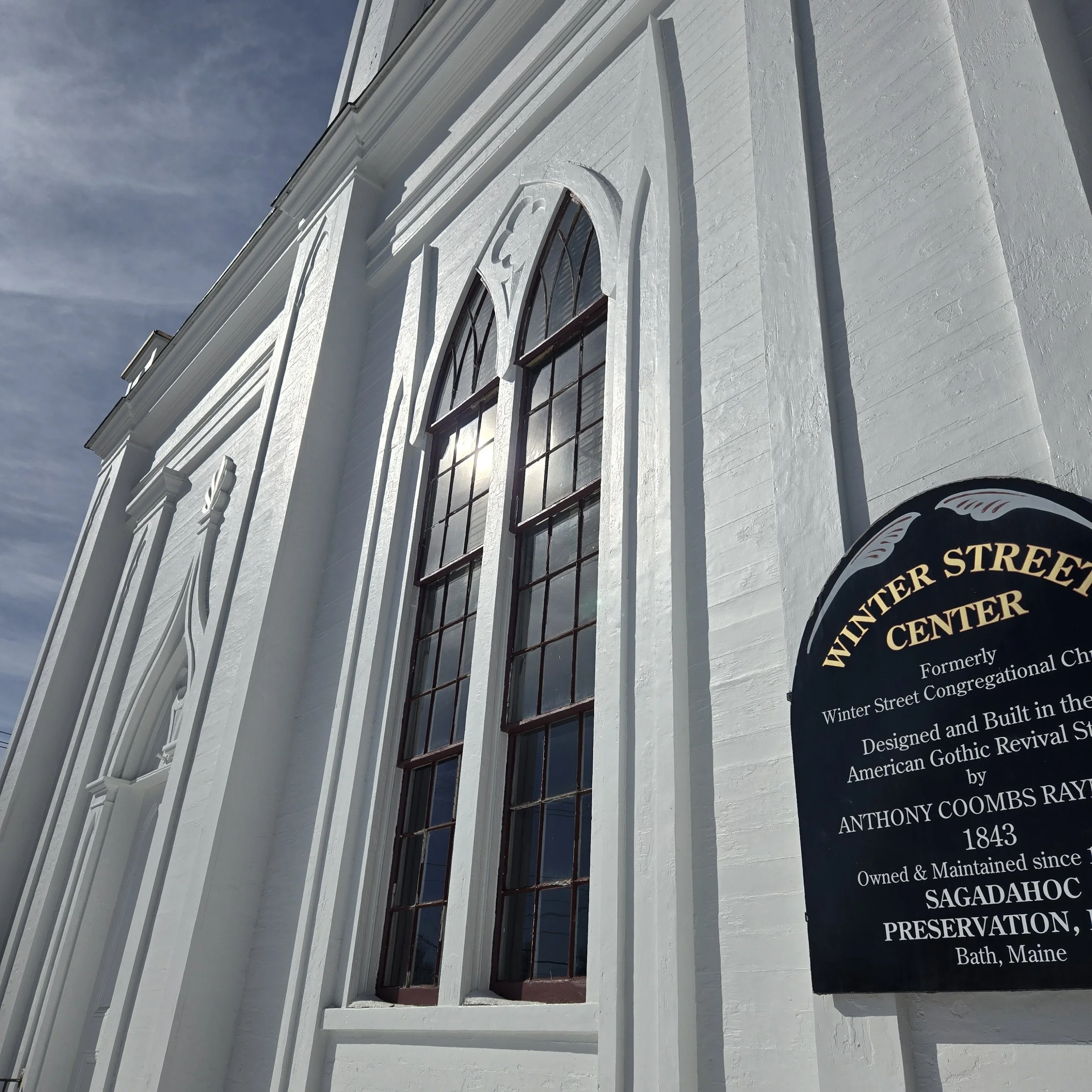 New tiered windows & lourvres thanks 1772 Foundation and White Chapel Joinery.